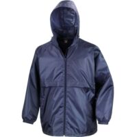 Result giacca a vento da lavoro foderata in rete Blu navy M