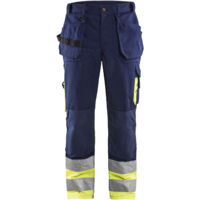 Pantalon de travail haute visibilité artisan 152913 - Marine/Jaune fluo M - FR(42) - SE(C48) - Longues