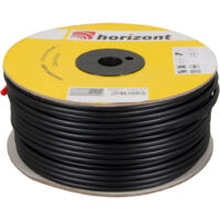 Horizont – Câble d'alimentation haute tension 100 m – Ø 2,5 mm – Conducteur en fil de fer galvanisé – Double isolation pour passages aériens et souterrains