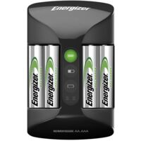 Energizer – Chargeur de piles NiMH 4 accus R6 2000 mAh – Charge rapide 500 mA – Indicateur LED – Protection contre inversion de polarité - A113121