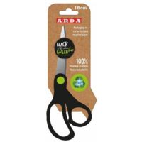 ARDA FB18RE ciseaux à bouts ronds Ciseaux pour loisirs créatifs, Ciseaux d'office Découpe droite Noir, Vert