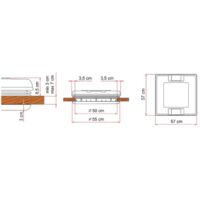 Lanterneau vent 50x50 cm – Moustiquaire intégrée – Aération permanente – Couvercle aérodynamique pour camping-car et caravane – Fiamma