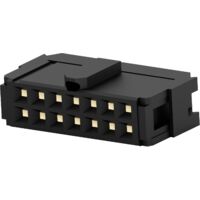 TE Connectivity 1658621-2 Embase femelle Pas: 2.54 mm Nbr total de pôles: 14 Nbr de rangées: 2 1 pc(s) W897631