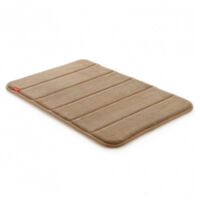TAPIS DE BAIN BEIGE EN MICROFIBRE - 60X40 CM