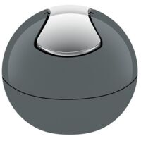 Poubelle à bascule PP BOWL 1L Gris foncé Spirella