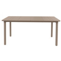 Garbar – Table rectangulaire 160x90 cm pour 2 à 4 personnes – Polypropylène – Résistante aux intempéries et UV – Design moderne léger