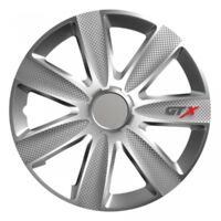 Enjoliveur de voiture GTX en argent carbone 17 pouces