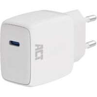ACT Chargeur USB-C 35 W, comp et portable, avec Power Delivery PPS et GaNFast, blanc