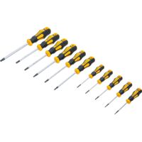 Jeu de tournevis Profil en T (pour Torx) avec perçage frontal T6 - T40 11 pièces