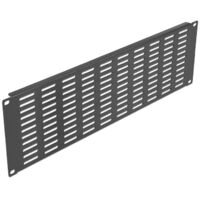 66681 DeLock Panneau de ventilation avec évents verticaux 3U pour rack 19" - Noir - Panneau de ventilation avec évents verticaux pour armoire réseau 3U 19"