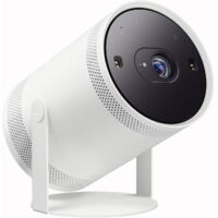 Samsung – Mini vidéoprojecteur Full HD 550 lumens – Son 360° premium – Ajustement automatique de l'image – Design compact et rotatif