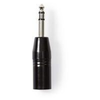 COTP15943BK Adaptateur Stéréo XLR XLR Mâle à 3 broches - 6,35 mm Mâle Noir