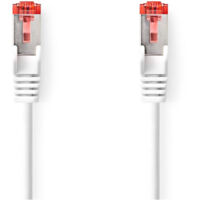 Cable reseau cat6a sftp rj45 male rj45 male 300 m rond lszh blanc boite
