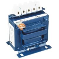 Transformateur monophasé TMM 63VA 230/24V IP00, isolation ou sécurité, avec châssis à deux chambres