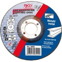 BGS DISQUE À TRONÇONNER POUR MÉTAL 115 X 2,5 MM, TYPE 42, 3922