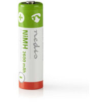 Piles ni mh rechargeables aa 12 v dc 2600 mah 4 blister