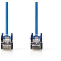Câble réseau CAT5e SF/UTP RJ45 mâle RJ45 mâle 1.50 m Rond PVC Bleu Enveloppe