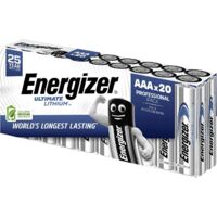 Energizer Ultimate FR03 Pile LR3 (AAA) lithium 1250 mAh 1.5 V 20 pc(s) Y647923