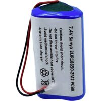 Sanyo 2/UR18650-ZM2 PCBK Pile rechargeable spéciale 18650 avec câble Li-Ion 7.4 V 2420 mAh 1 pc(s)