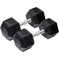 Orange Gym - Haltères hexagonaux - 4kg - lot de 2