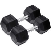 Orange Gym - Haltères hexagonaux - 6kg - lot de 2