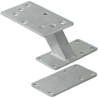 Support de roue de secours avec plaque de montage