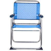 Tabouret Haut Pliable Chaise De Plage Pliante Solenny Avec Dossier Bas Bleu 58x54x81 Cm Chaise Cuisine