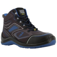 Safety Jogger FLOW S1P Scarpe da ginnastica ad alta sicurezza senza metallo ESD Nero / Blu 38