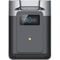 Batterie intelligente 1 024 Wh pour EcoFlow Delta 2 – Câble de connexion inclus – Surveillance via application – Recharge via panneaux solaires – Eco Flow