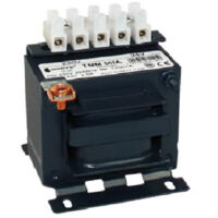 Transformateur monophasé TMM 50VA 230/24V IP00, isolation ou sécurité, avec châssis à deux chambres