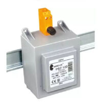 Transformateur monophasé PSZ 100 230/24V IP30 pour rail DIN TH-35 Dans un boîtier avec protection