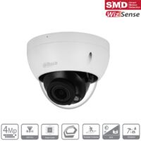 Dahua WizSense 2series. 4MP WDR Mini Dome Camera Avec IR objectif varifocale motorisée 2.7-13.5mm IP67.IK10. Microphone intégré