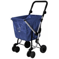 GIR WE GO BASIC 4 WHEEL SHOPPING TROLLEY NAVY - 24960C-217