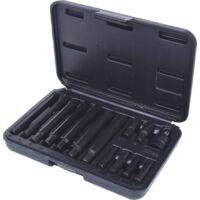 Kstools – Coffret d'embouts RIBE® 5/16' – 14 pcs – Acier spécial S2 – Tête brunie – Pour visseuse et visseuse à percussion