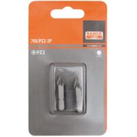 Bahco Embout de visseuse à chocs 5/16 pour vis Pozidriv PZ1, 32 mm - 2 pcs/conditionnement blister - 70S/PZ1-2P"