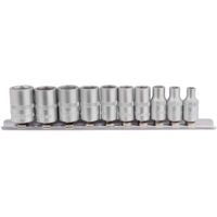 Draper BD10MM 1/4in Sq Dr Metric Sockets on Metal Rail 10 piece