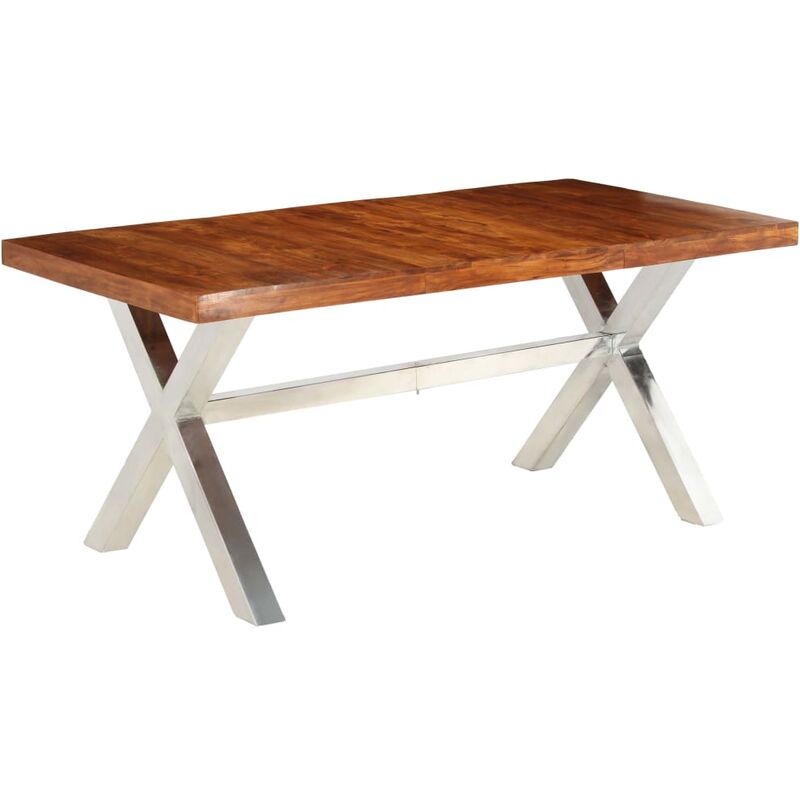 Mesa de comedor madera maciza acabado de sheesham 180x90x76 cm vidaXL