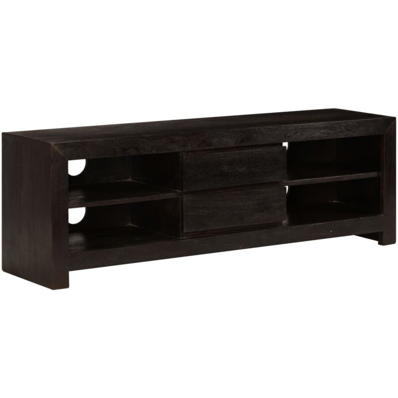 Mueble para TV madera maciza acacia marrón oscuro 120x30x40 cm vidaXL