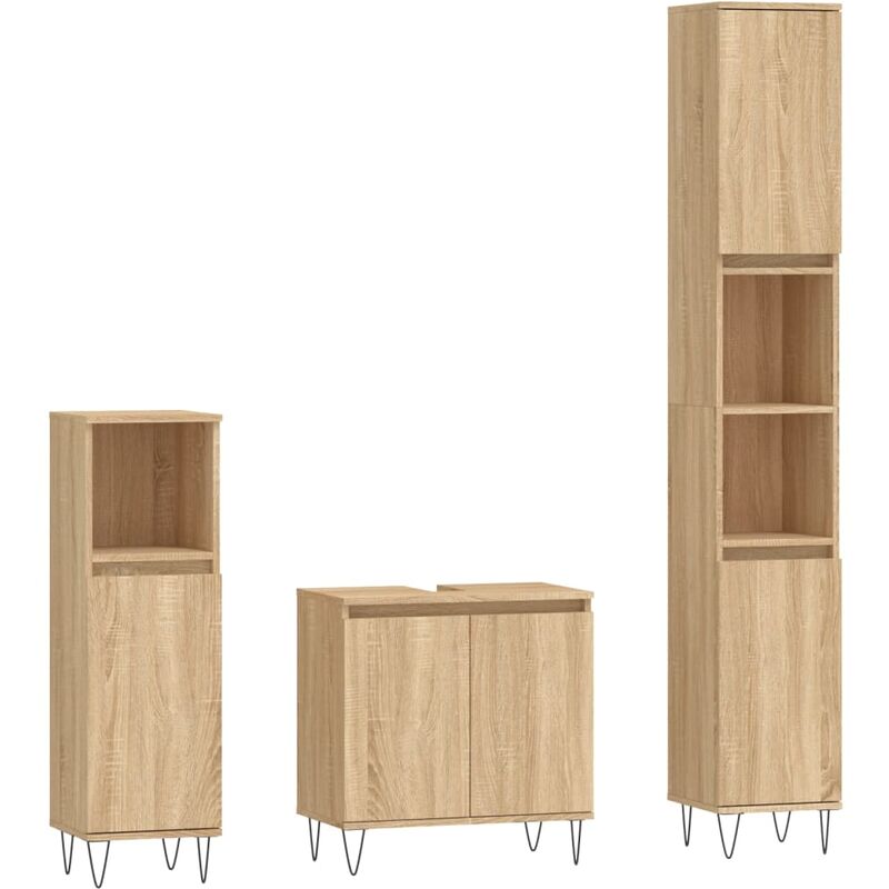 Costway Armario del Baño Organizador con Doble Puerta de Persiana y Repisa  Regulable Mueble para Salón Dormitorio 60 x 30 x 80,5 cm Costway Modern