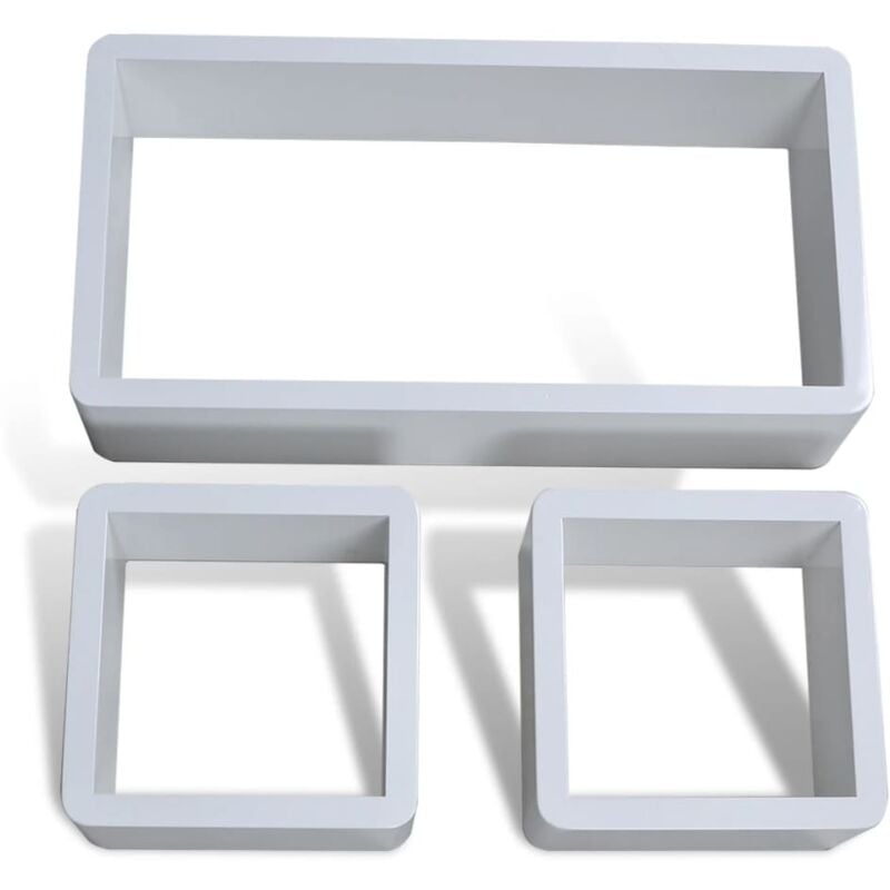 Estanterías de cubos para pared 6 unidades blanco vidaXL