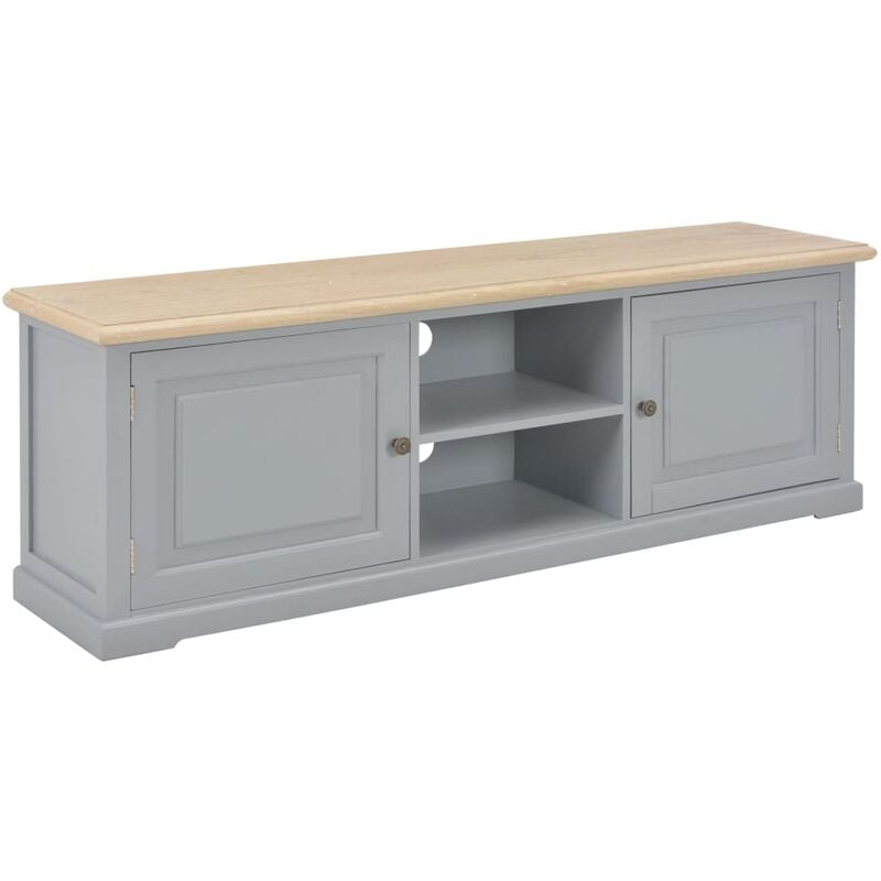 Mueble para el televisor de madera gris 120x30x40 cm vidaXL