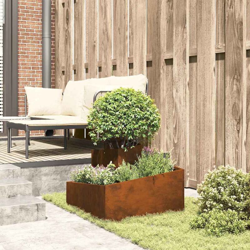 Maceta De Acero Corten Acero Corten Grande