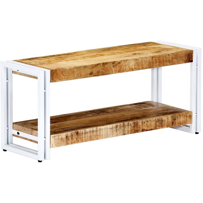 Mueble para TV de madera maciza de mango 90x30x40 cm vidaXL