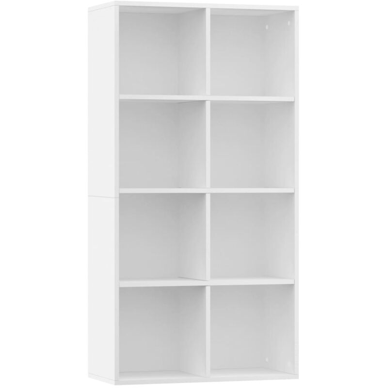 Estantería/Aparador madera contrachapada blanco 66x30x130 cm vidaXL