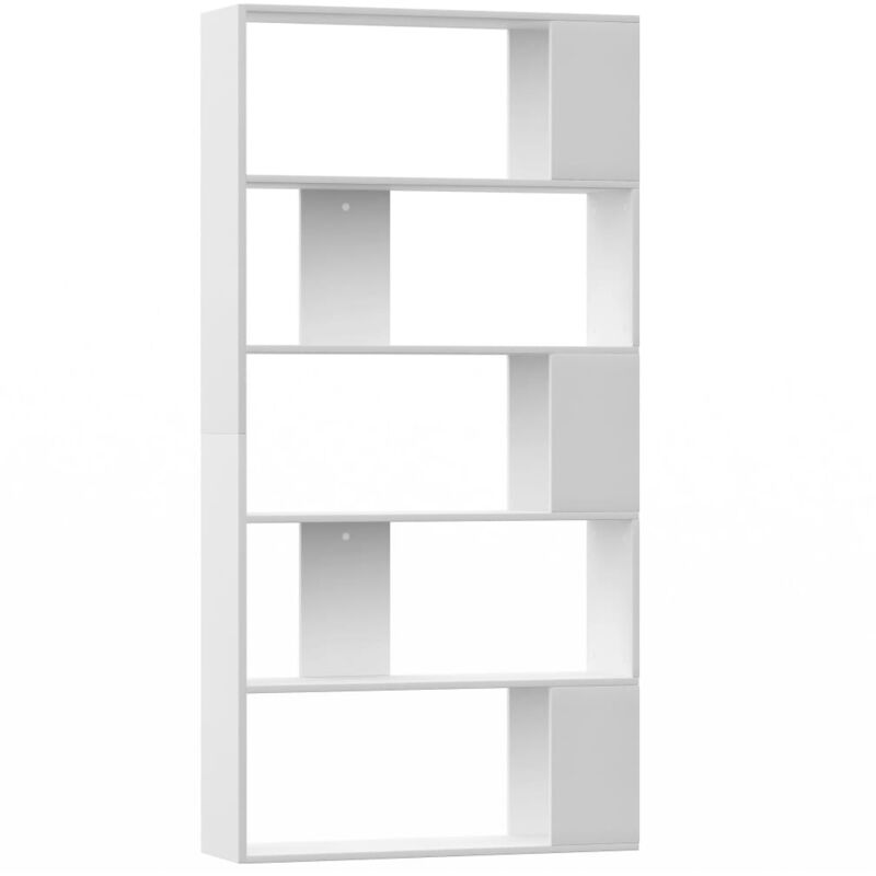 Estanteríadivisor Madera Contrachapada blanco 80x24x159cm vidaxl 800099 de espacios 80x24x159