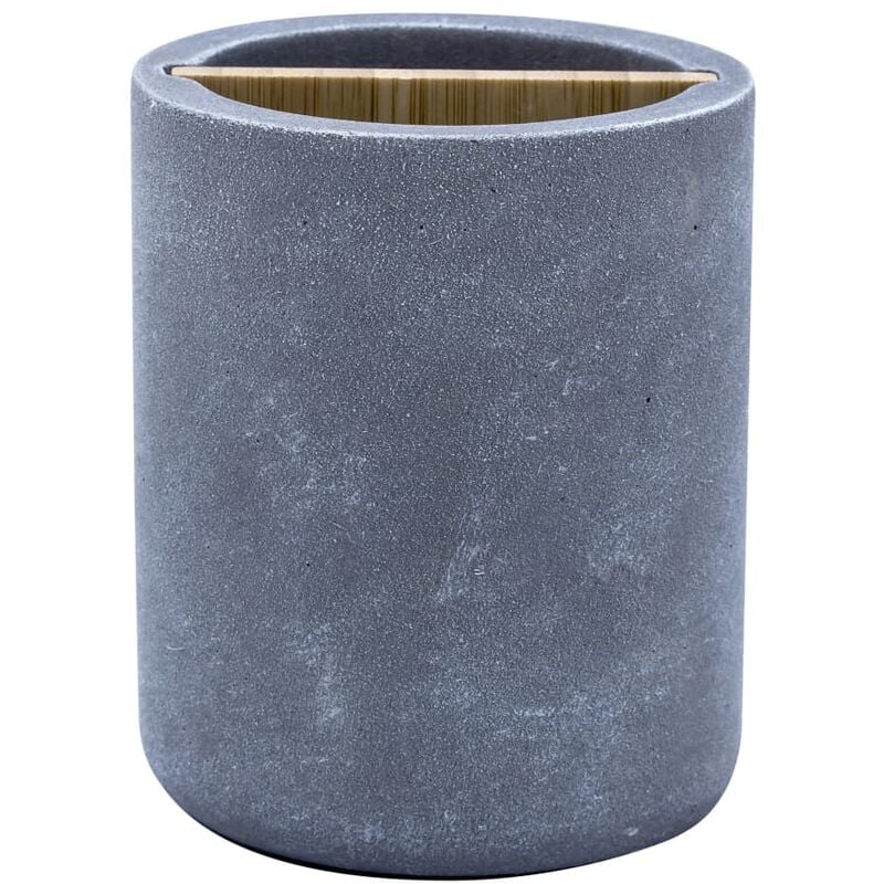 Ridder 2240207 Cement vaso para cepillos de dientes polirresina color gris