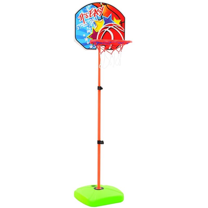 Canasta De Baloncesto Infantil Con Diseño De Oso – Altura Ajustable, Base Rellenable Y Aro De ABS Para Niños De 3 A 8 Años