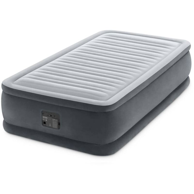 Intex Fibertech Comfortplush hinchable comfortpplush 99x191x46 cm individual gris pvc durabeam deluxe