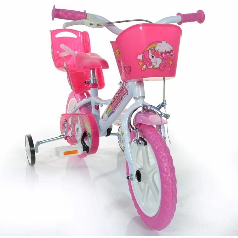 Bicicleta de niños Unicorn rosa 12 Dino Bikes