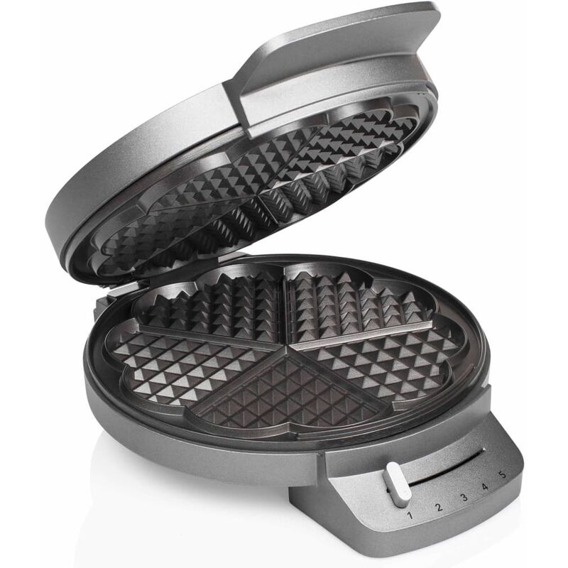 Gofrera Deluxe para 5 gofres hierro plateado y negro 1200 W Princess